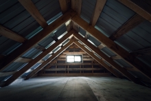 unfinished attic