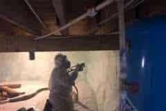 Application of HFO on Crawlspace Walls, Peru, Vermont