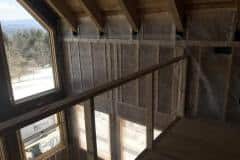 Putney, Vermont. Dense pack cellulose, with Insulweb netting.